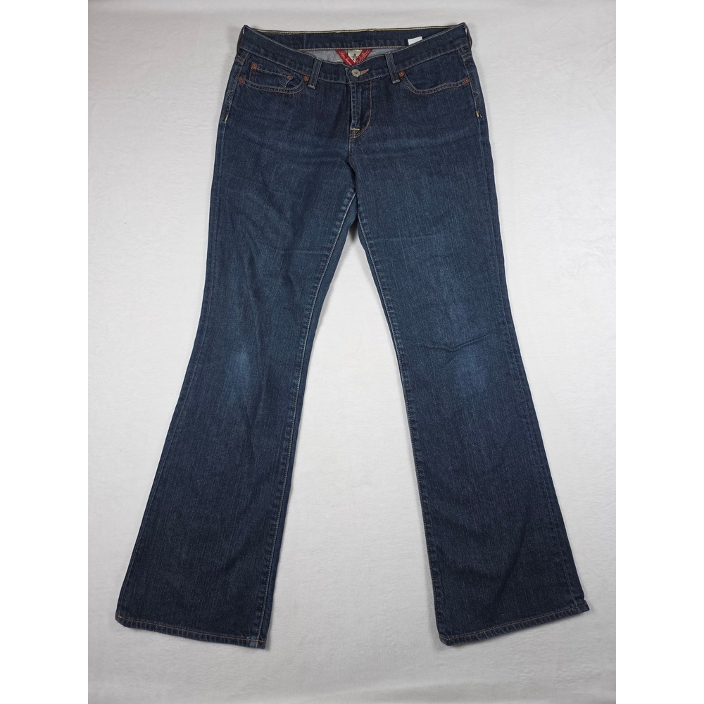 Lucky Brand Sweet N Low Bootcut Jeans Dark Wash Low Rise Stretch 8/29 Y2K Boho